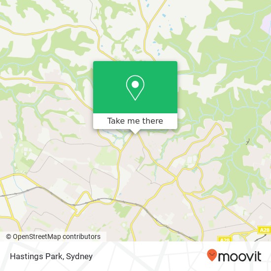 Hastings Park map