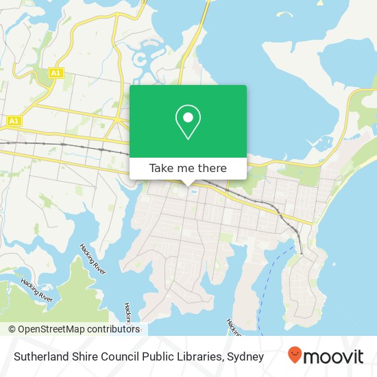 Sutherland Shire Council Public Libraries map