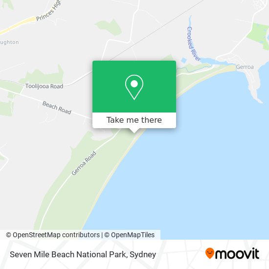 Seven Mile Beach National Park map