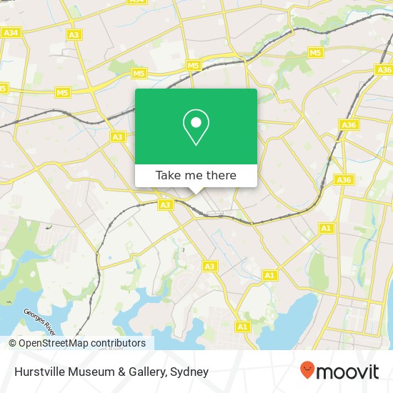 Hurstville Museum & Gallery map