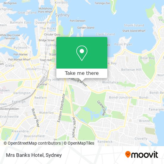 Mrs Banks Hotel map