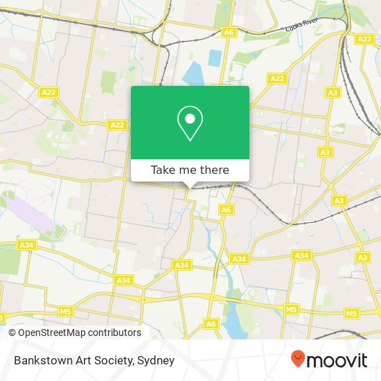 Bankstown Art Society map