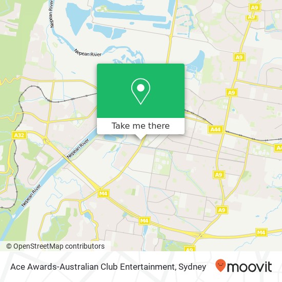 Ace Awards-Australian Club Entertainment map