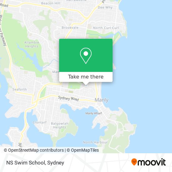 NS Swim School map