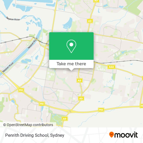 Mapa Penrith Driving School