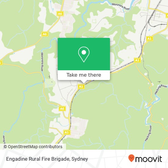 Engadine Rural Fire Brigade map