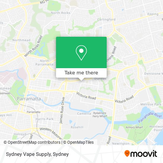 Sydney Vape Supply map