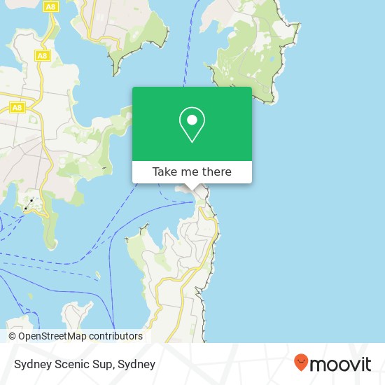 Sydney Scenic Sup map