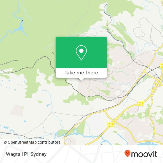 Wagtail Pl map