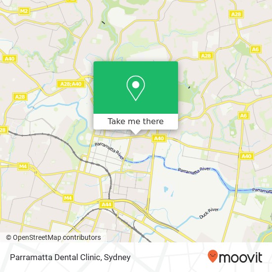 Mapa Parramatta Dental Clinic