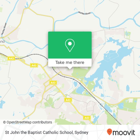 Mapa St John the Baptist Catholic School
