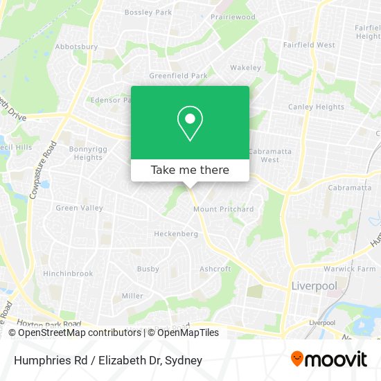 Humphries Rd / Elizabeth Dr map