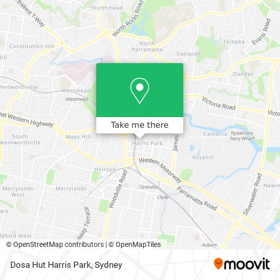 Dosa Hut Harris Park map