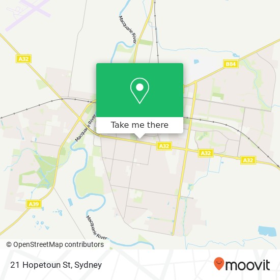 21 Hopetoun St map