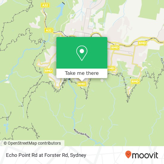 Mapa Echo Point Rd at Forster Rd