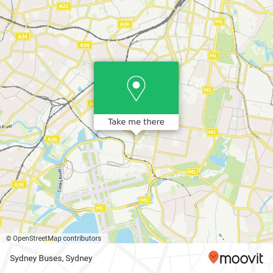 Sydney Buses map