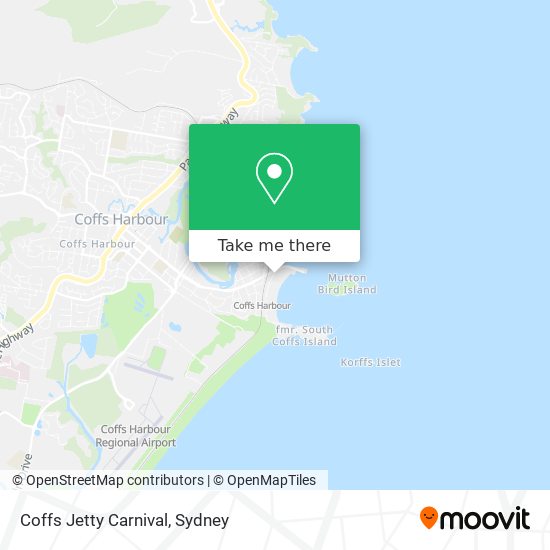 Coffs Jetty Carnival map