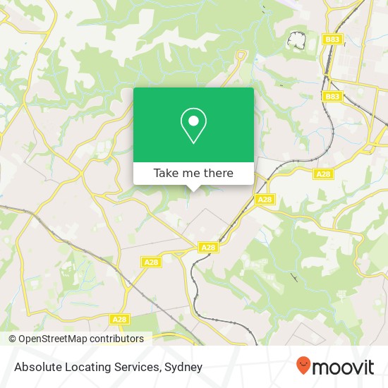 Absolute Locating Services map