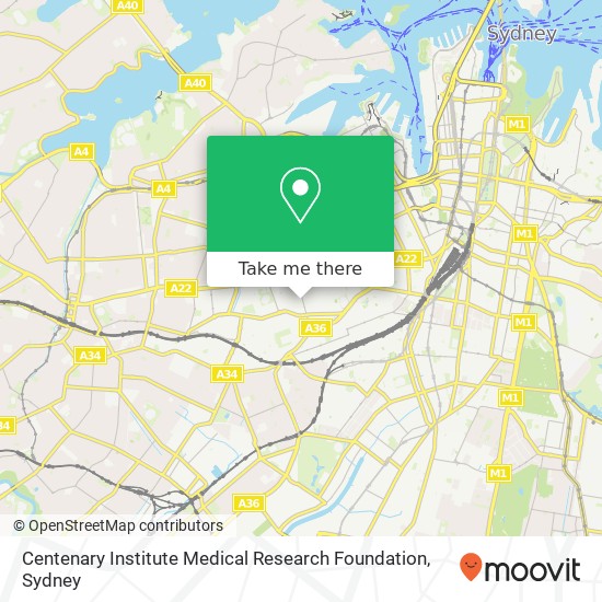 Centenary Institute Medical Research Foundation map
