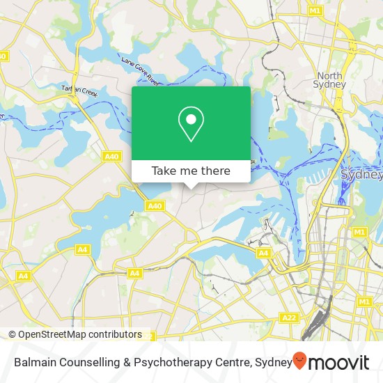 Balmain Counselling & Psychotherapy Centre map