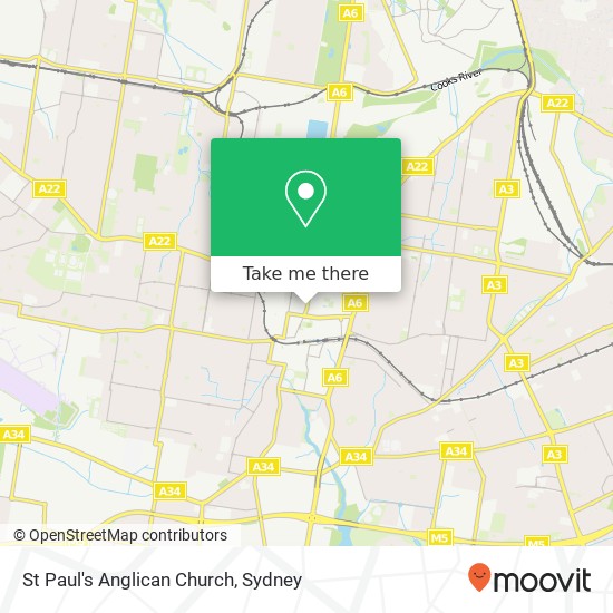 St Paul's Anglican Church map