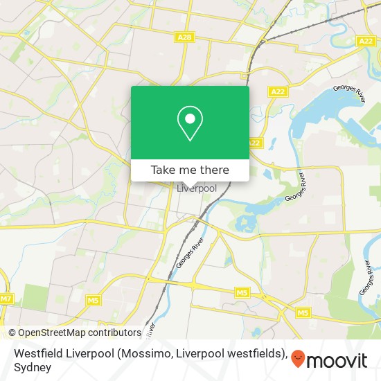 Westfield Liverpool (Mossimo, Liverpool westfields) map