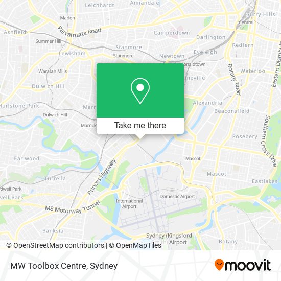 MW Toolbox Centre map