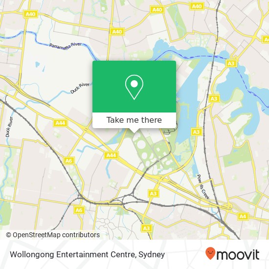 Wollongong Entertainment Centre map