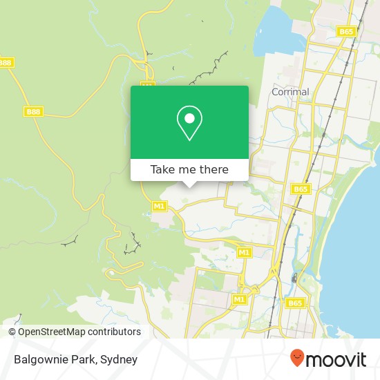 Balgownie Park map