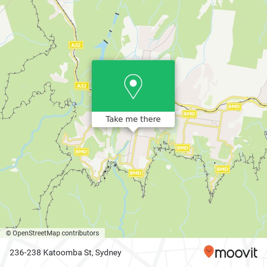 Mapa 236-238 Katoomba St