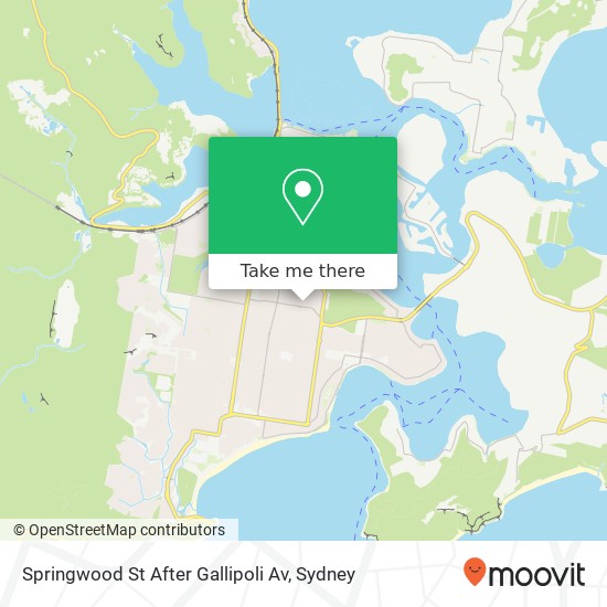Springwood St After Gallipoli Av map