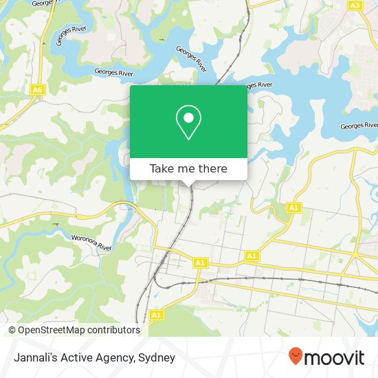 Jannali's Active Agency map