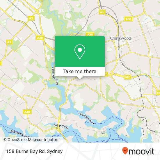 158 Burns Bay Rd map