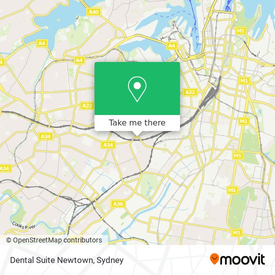 Dental Suite Newtown map