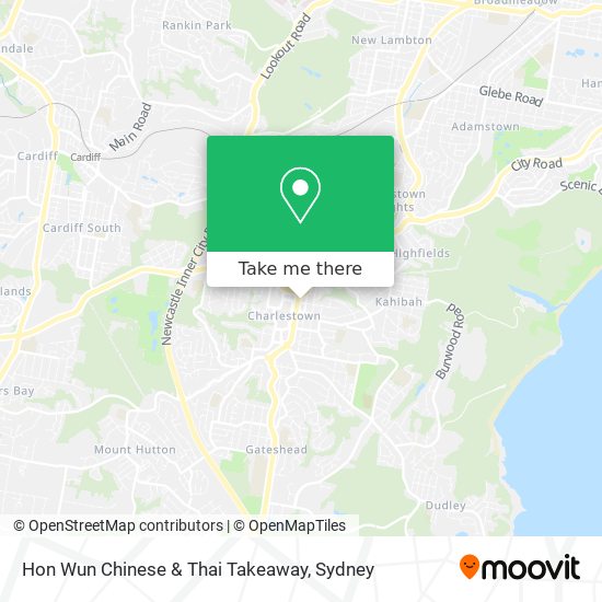 Hon Wun Chinese & Thai Takeaway map