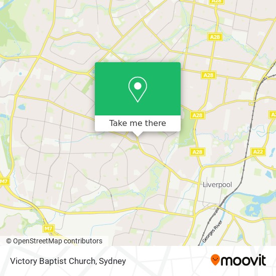 Victory Baptist Church map