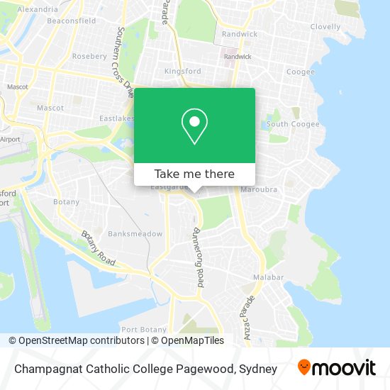 Champagnat Catholic College Pagewood map