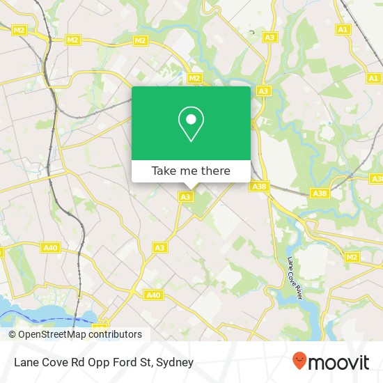 Lane Cove Rd Opp Ford St map