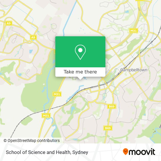 School of Science and Health map