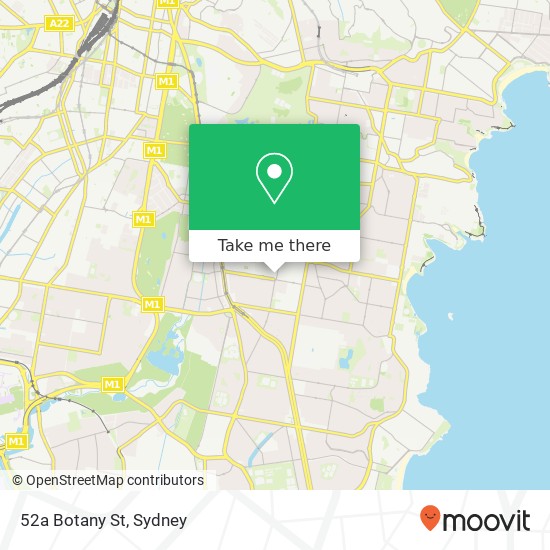 52a Botany St map