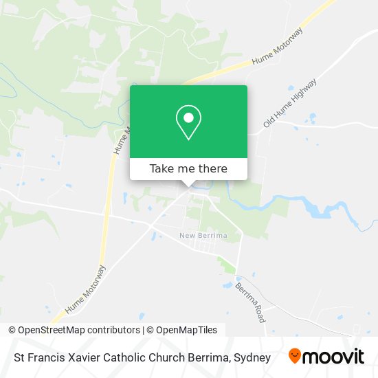 St Francis Xavier Catholic Church Berrima map