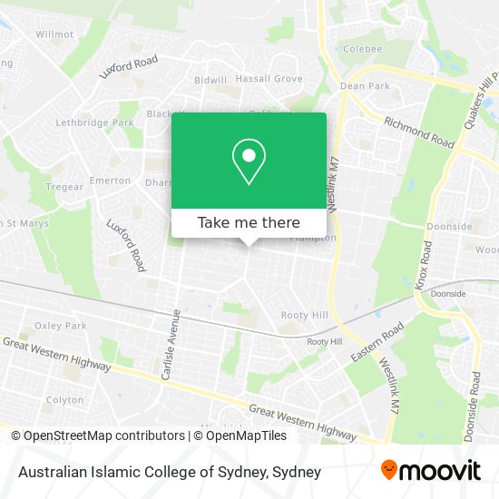 Mapa Australian Islamic College of Sydney