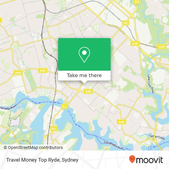 Travel Money Top Ryde map