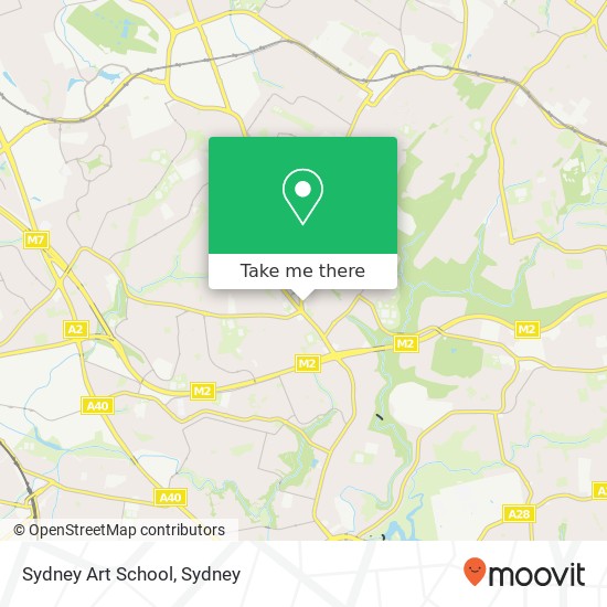 Mapa Sydney Art School