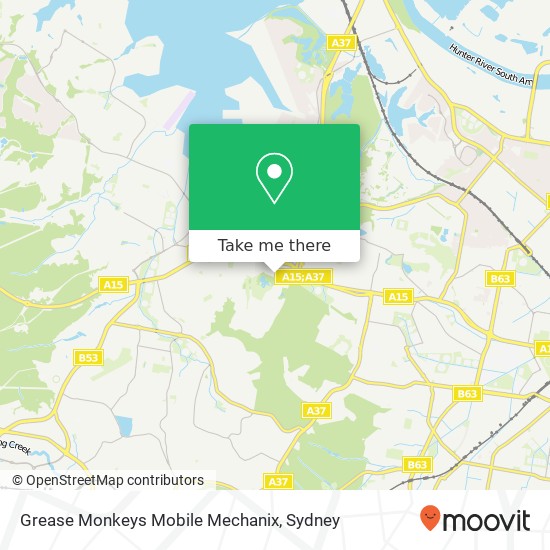 Grease Monkeys Mobile Mechanix map