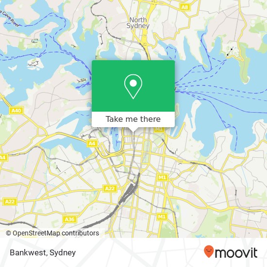 Bankwest map