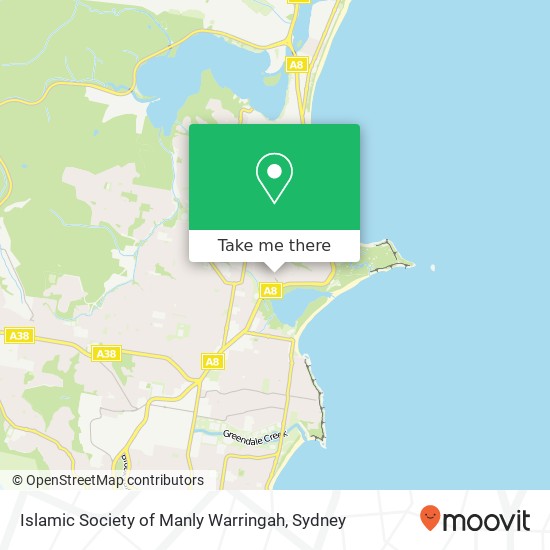 Islamic Society of Manly Warringah map