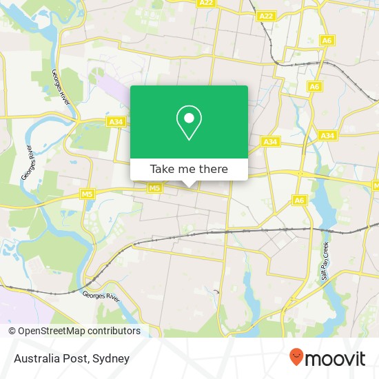 Australia Post map