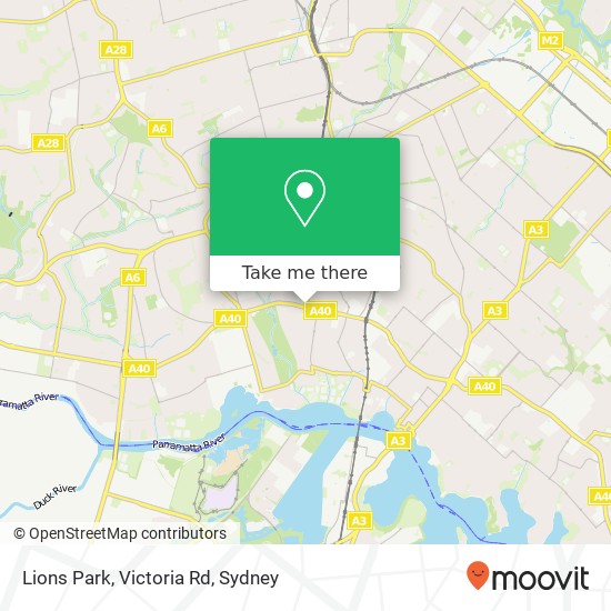 Lions Park, Victoria Rd map