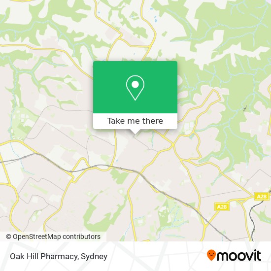 Mapa Oak Hill Pharmacy
